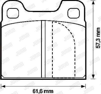 Jurid 571230J - Kit de plaquettes de frein, frein à disque cwaw.fr