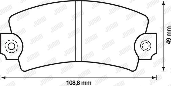 Jurid 571224J - Kit de plaquettes de frein, frein à disque cwaw.fr