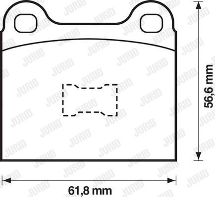 Jurid 571232J - Kit de plaquettes de frein, frein à disque cwaw.fr