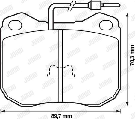 Jurid 571228D - Kit de plaquettes de frein, frein à disque cwaw.fr