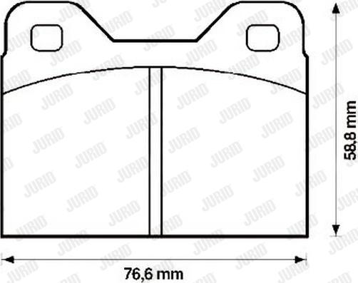 Jurid 571222J - Kit de plaquettes de frein, frein à disque cwaw.fr