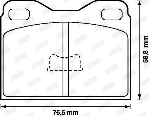 Jurid 571227J - Kit de plaquettes de frein, frein à disque cwaw.fr