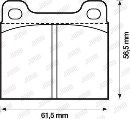 Jurid 571279D - Kit de plaquettes de frein, frein à disque cwaw.fr