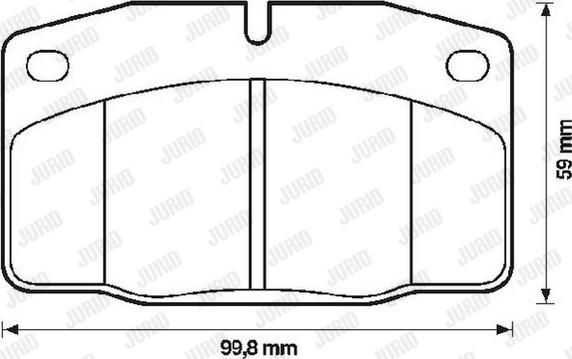 Jurid 571276D - Kit de plaquettes de frein, frein à disque cwaw.fr