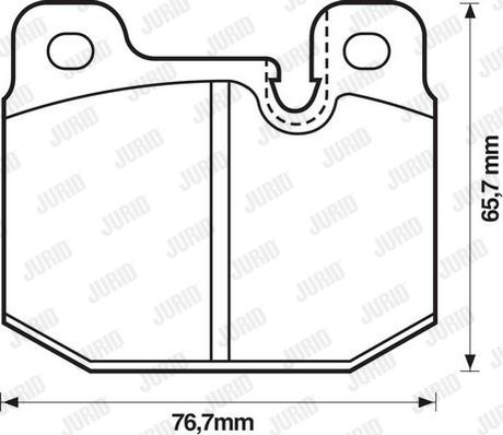 Jurid 571271D - Kit de plaquettes de frein, frein à disque cwaw.fr