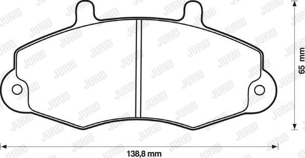 Jurid 571745D - Kit de plaquettes de frein, frein à disque cwaw.fr