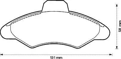 Jurid 571725J-AS - Kit de plaquettes de frein, frein à disque cwaw.fr