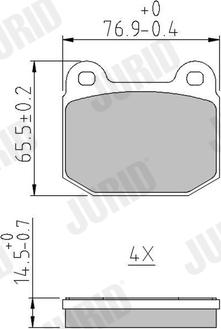 Jurid 573936J - Kit de plaquettes de frein, frein à disque cwaw.fr