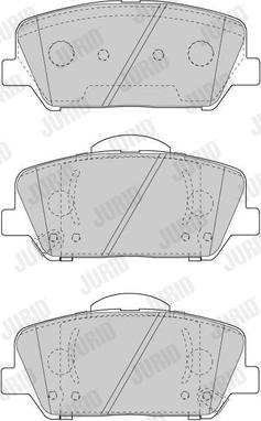 Jurid 573447J - Kit de plaquettes de frein, frein à disque cwaw.fr