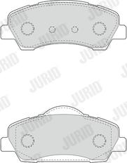 Jurid 573461J - Kit de plaquettes de frein, frein à disque cwaw.fr