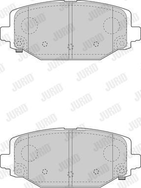 Jurid 573412J - Kit de plaquettes de frein, frein à disque cwaw.fr