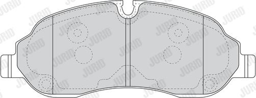 Jurid 573438J - Kit de plaquettes de frein, frein à disque cwaw.fr