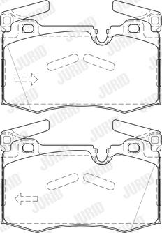 Jurid 573423J - Kit de plaquettes de frein, frein à disque cwaw.fr