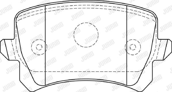 Jurid 573668J - Kit de plaquettes de frein, frein à disque cwaw.fr