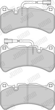 Jurid 573663J - Kit de plaquettes de frein, frein à disque cwaw.fr