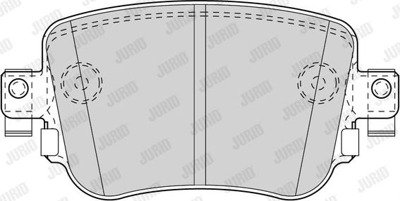 Jurid 573603J - Kit de plaquettes de frein, frein à disque cwaw.fr