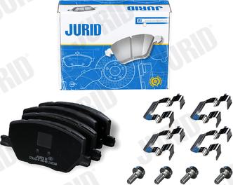 Jurid 573610J-D - Kit de plaquettes de frein, frein à disque cwaw.fr