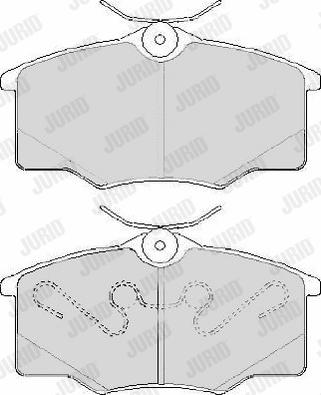 Jurid 573635J - Kit de plaquettes de frein, frein à disque cwaw.fr