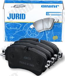 Jurid 573629J-D - Kit de plaquettes de frein, frein à disque cwaw.fr