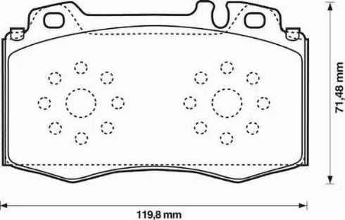 Jurid 573092J-AS - Kit de plaquettes de frein, frein à disque cwaw.fr