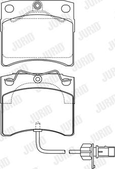 Jurid 573046J - Kit de plaquettes de frein, frein à disque cwaw.fr