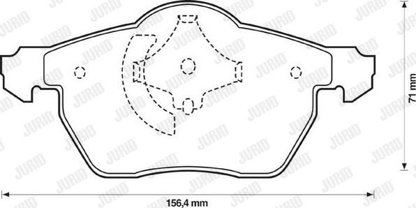 Jurid 573052J - Kit de plaquettes de frein, frein à disque cwaw.fr