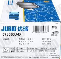 Jurid 573063J-D - Kit de plaquettes de frein, frein à disque cwaw.fr