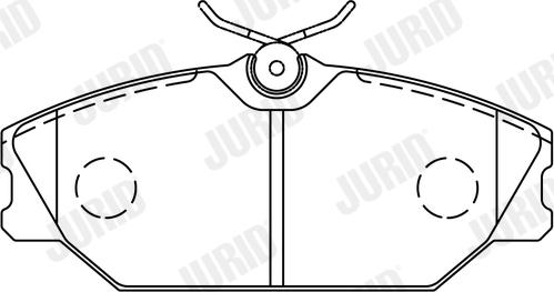 Jurid 573008J - Kit de plaquettes de frein, frein à disque cwaw.fr