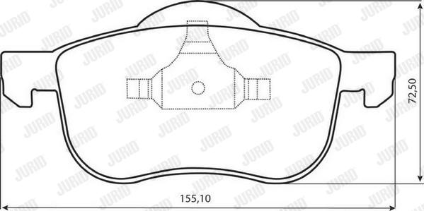 Jurid 573003J - Kit de plaquettes de frein, frein à disque cwaw.fr