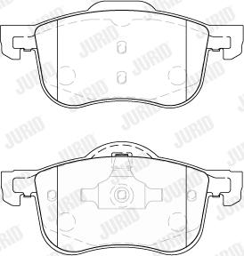 Jurid 573003J - Kit de plaquettes de frein, frein à disque cwaw.fr