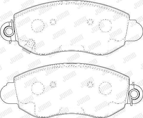 Jurid 573015D - Kit de plaquettes de frein, frein à disque cwaw.fr