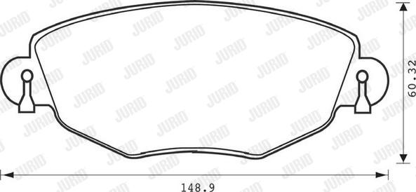 Jurid 573013J - Kit de plaquettes de frein, frein à disque cwaw.fr