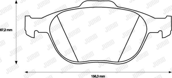 Jurid 573085JC - Kit de plaquettes de frein, frein à disque cwaw.fr