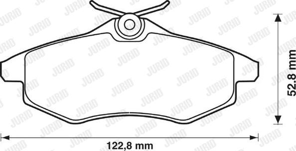 Jurid 573083JC - Kit de plaquettes de frein, frein à disque cwaw.fr