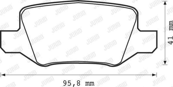 Jurid 573082J - Kit de plaquettes de frein, frein à disque cwaw.fr