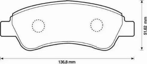 Jurid 573030J-AS - Kit de plaquettes de frein, frein à disque cwaw.fr