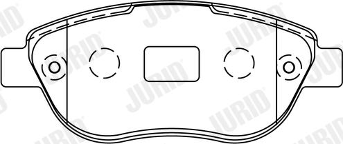 Jurid 573031J - Kit de plaquettes de frein, frein à disque cwaw.fr