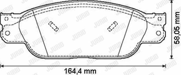 Jurid 573023JC - Kit de plaquettes de frein, frein à disque cwaw.fr