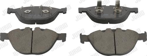 Jurid 573150JC - Kit de plaquettes de frein, frein à disque cwaw.fr