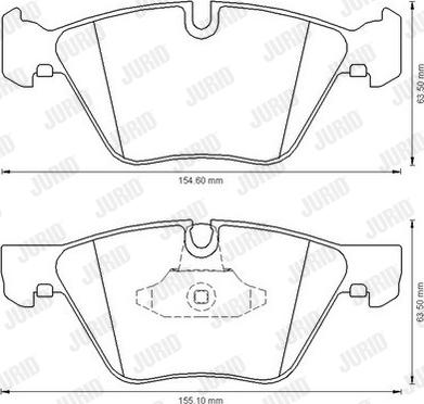 Jurid 573151JC - Kit de plaquettes de frein, frein à disque cwaw.fr