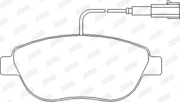 Jurid 573165J - Kit de plaquettes de frein, frein à disque cwaw.fr