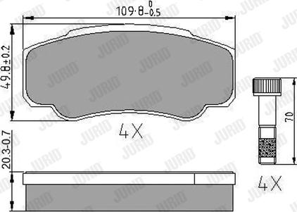 Jurid 573115J - Kit de plaquettes de frein, frein à disque cwaw.fr