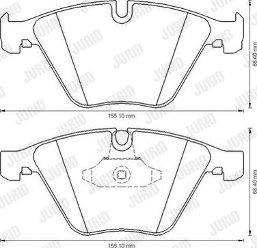 Jurid 573181J-AS - Kit de plaquettes de frein, frein à disque cwaw.fr