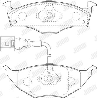 Jurid 573126J - Kit de plaquettes de frein, frein à disque cwaw.fr