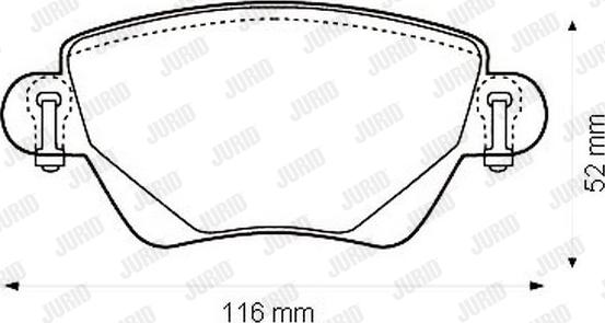 Jurid 573120J - Kit de plaquettes de frein, frein à disque cwaw.fr