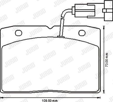 Jurid 573174J - Kit de plaquettes de frein, frein à disque cwaw.fr