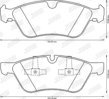 Jurid 573175J - Kit de plaquettes de frein, frein à disque cwaw.fr