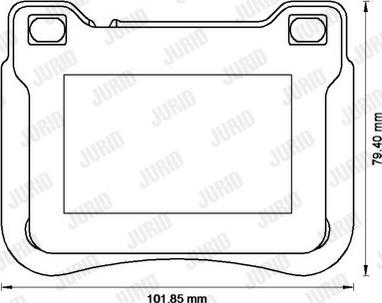 Jurid 573177J-AS - Kit de plaquettes de frein, frein à disque cwaw.fr