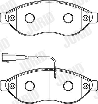 Jurid 573848J - Kit de plaquettes de frein, frein à disque cwaw.fr