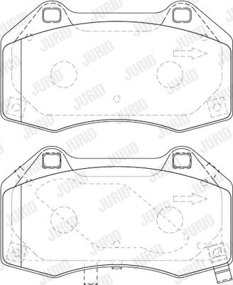 Jurid 573850J - Kit de plaquettes de frein, frein à disque cwaw.fr